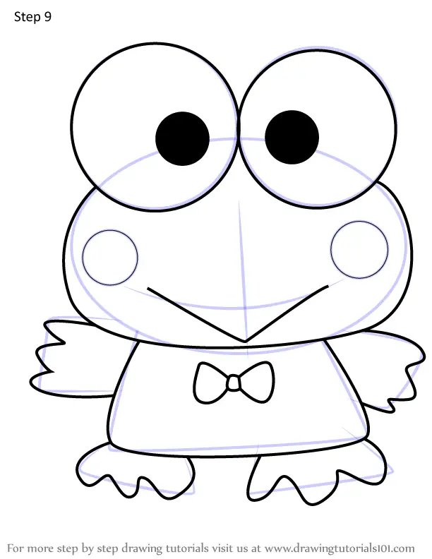 Learn How to Draw Keroppi from Hello Kitty (Hello Kitty) Step by Step