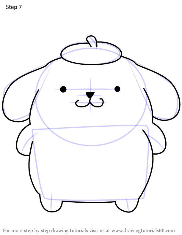 Learn How to Draw Pompompurin from Hello Kitty (Hello Kitty) Step by