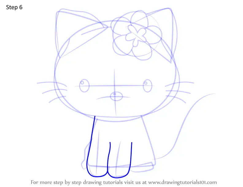 Step by Step How to Draw Sapphire from Hello Kitty ...