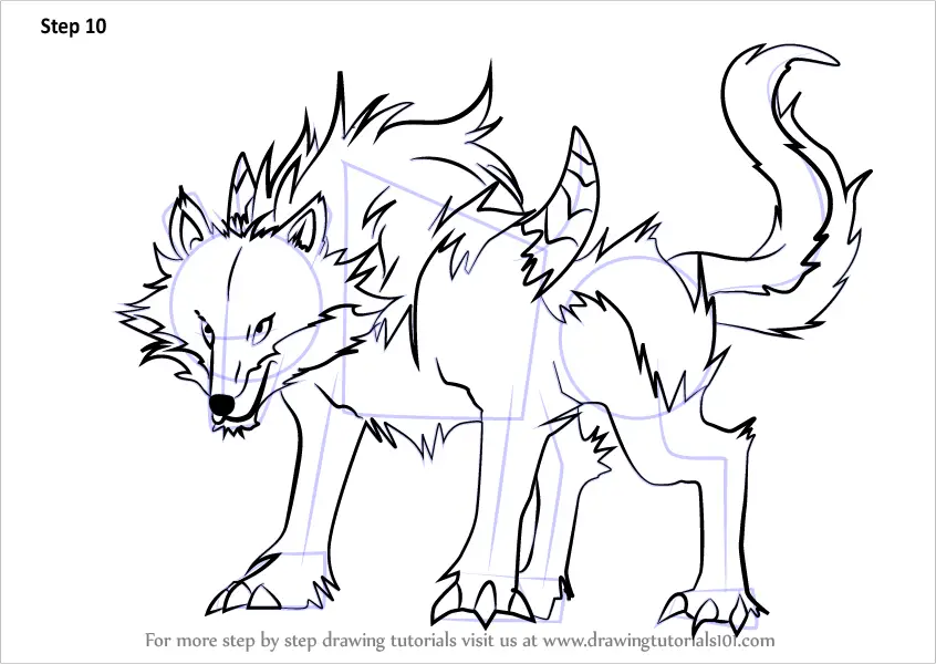 Step by Step How to Draw Fenrir from High School DxD ...