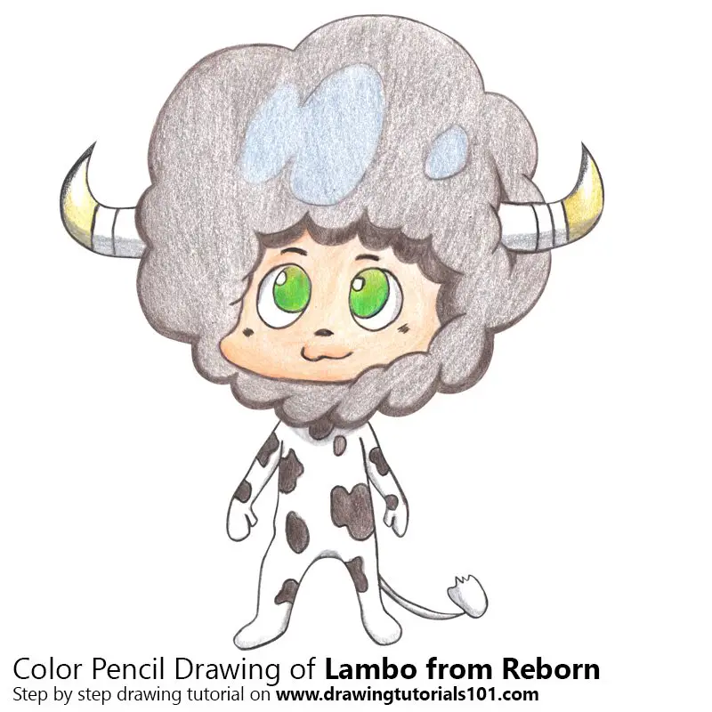 Lambo from Reborn! Color Pencil Drawing