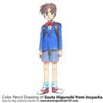 How to Draw Souta Higurashi from Inuyasha