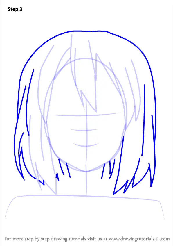 Learn How to Draw Yui Hirasawa from K-ON!! (K-ON!!) Step by Step ...