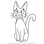 How to Draw Jiji from Kiki's Delivery Service