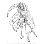 How to Draw Eucliwood Hellscythe from Koreha Zombie Desuka printable ...