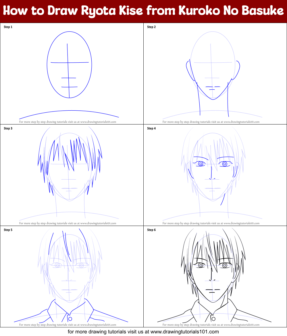 How to Draw Ryota Kise from Kuroko No Basuke printable step by step ...