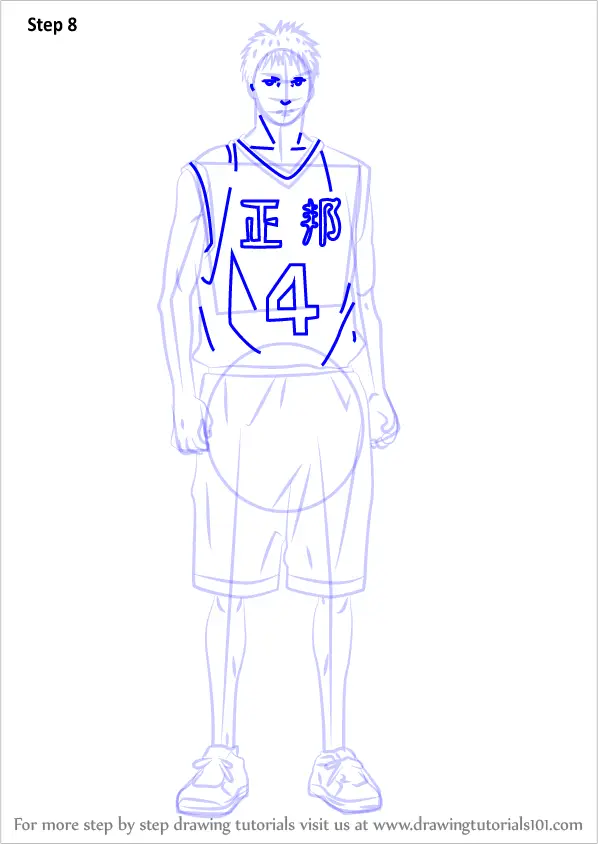 step by step how to draw tsutomu iwamura from kuroko no basuke