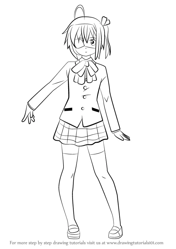 Learn How to Draw Rikka Takanashi from Love Chunibyo 