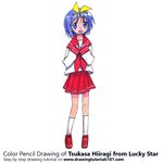 How to Draw Tsukasa Hiiragi from Lucky Star