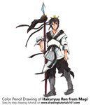 How to Draw Hakuryuu Ren from Magi