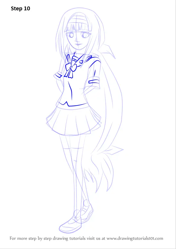 Step by Step How to Draw Najimi Ajimu from Medaka Box ...