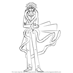 How to Draw Gaito from Mermaid Melody
