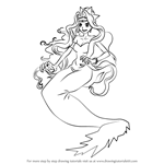 How to Draw Izuru Water Daemon from Mermaid Melody