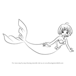 How to Draw Meri in Mermaid from Mermaid Melody