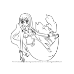 How to Draw Rina in Mermaid from Mermaid Melody