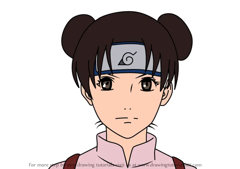 Step by Step How to Draw Tenten from Naruto : DrawingTutoria