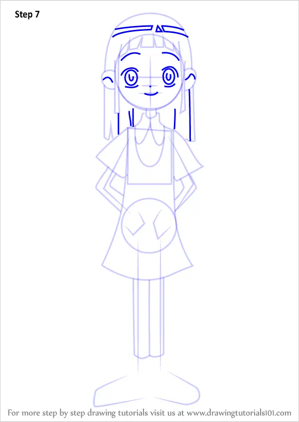 Step by Step How to Draw Marina Koizumi from Ojamajo Doremi