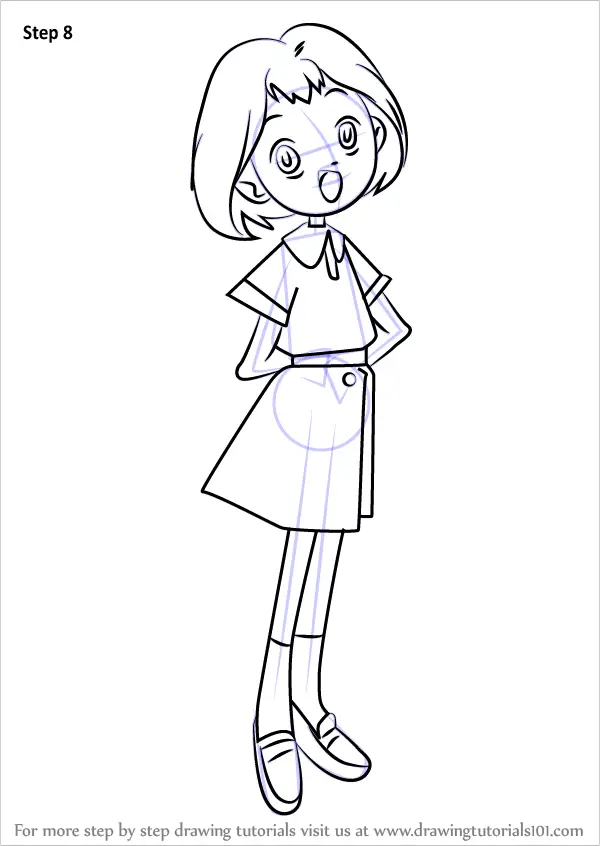 Step by Step How to Draw Mutsumi Kudo from Ojamajo Doremi ...