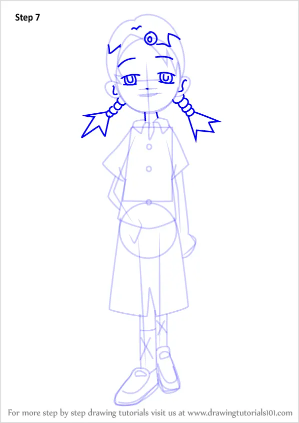 Step by Step How to Draw Noriko Kano from Ojamajo Doremi ...