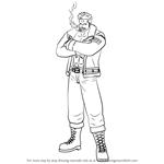 How to Draw Smoker from One Piece