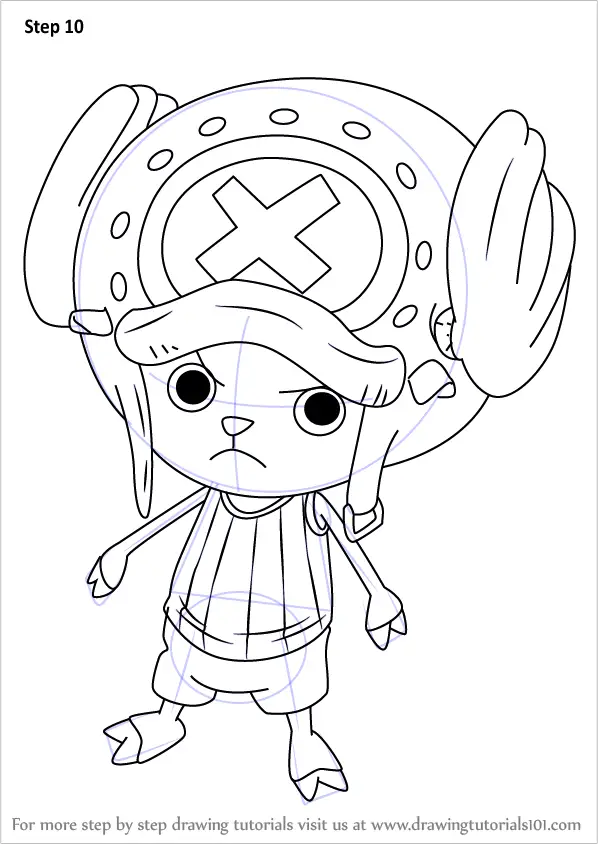 Learn How To Draw Tony Tony Chopper From One Piece One Piece Step By