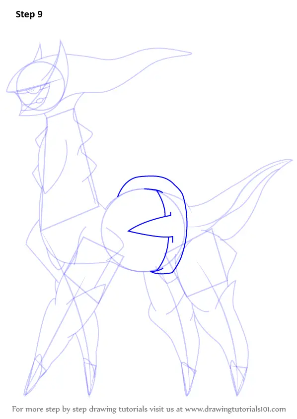 Learn How to Draw Arceus from Pokemon (Pokemon) Step by Step : Drawing ...