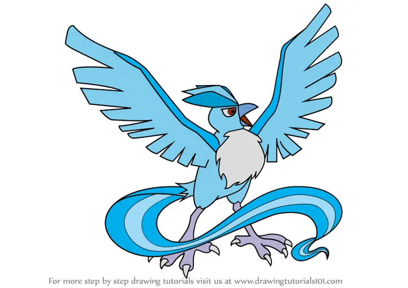 Learn How to Draw Articuno from Pokemon (Pokemon) Step by Step