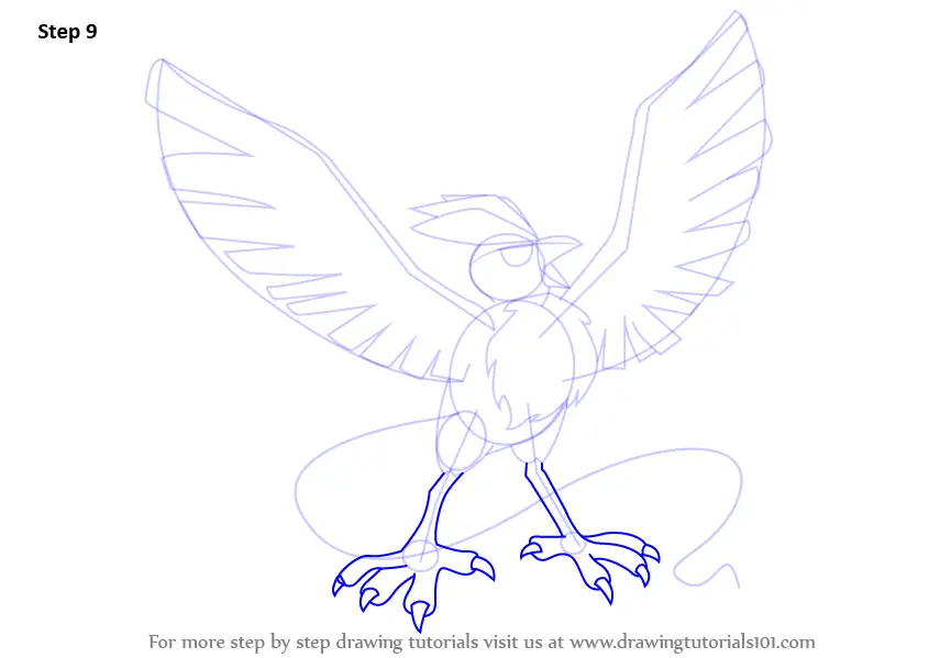 Learn How To Draw Articuno From Pokemon (pokemon) Step By Step 