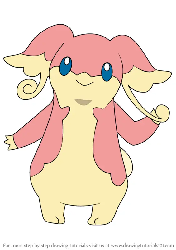 audino coloring page transparent png pokemon