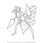 How to Draw Beedril from Pokemon