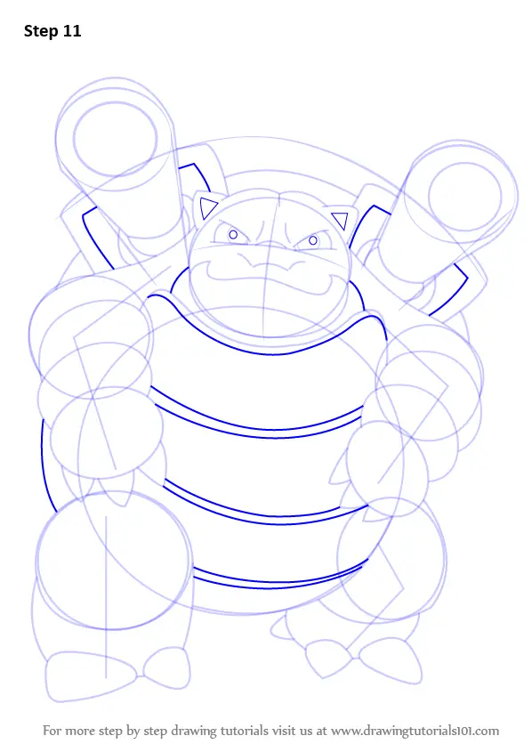 Learn How to Draw Blastoise from Pokemon (Pokemon) Step by Step ...