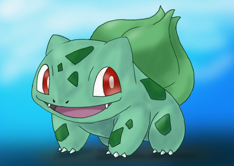 Step by Step How to Draw Bulbasaur from Pokemon