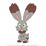 How to Draw Bunnelby from Pokemon