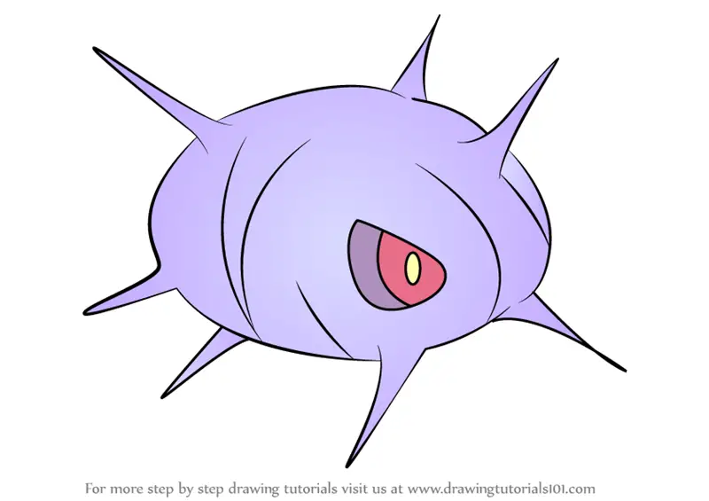 Step by Step How to Draw Cascoon from Pokemon 