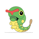 How to Draw Caterpie from Pokemon