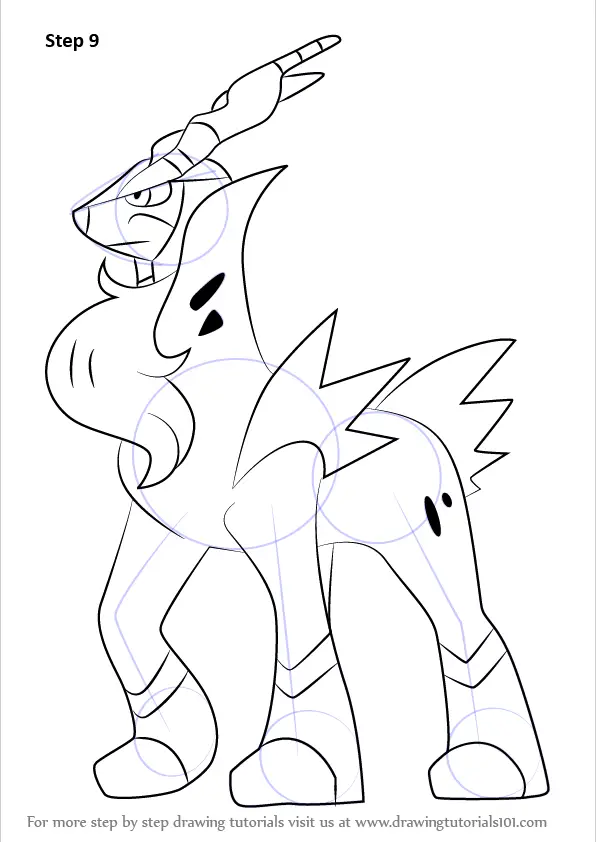 Cute Pokemon Cobalion Coloring Pages for Adult