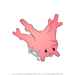 How to Draw Corsola from Pokemon
