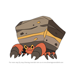 Learn How to Draw Crustle from Pokemon (Pokemon) Step by Step : Drawing ...