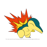 How to Draw Cyndaquil from Pokemon