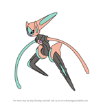 How to Draw Deoxys Speed Forme from Pokemon