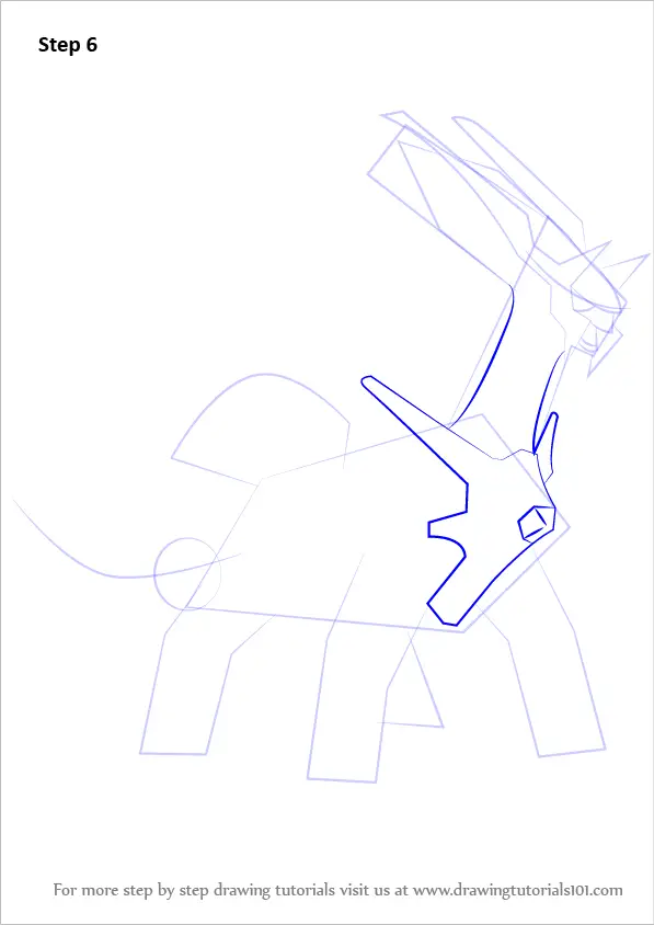 Learn How to Draw Dialga from Pokemon (Pokemon) Step by Step Drawing