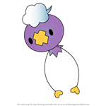 How to Draw Drifloon from Pokemon