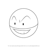 How to Draw Electrode from Pokemon