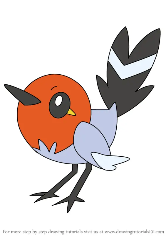 Learn How to Draw Fletchling from Pokemon (Pokemon) Step by Step ...