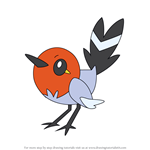 How to Draw Fletchling from Pokemon