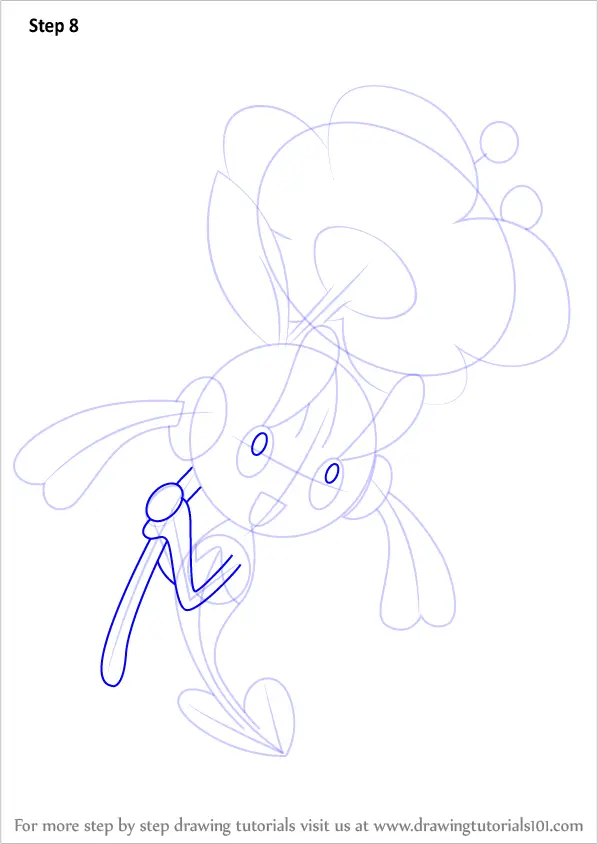 Step by Step How to Draw Floette from Pokemon : DrawingTutorials101.com