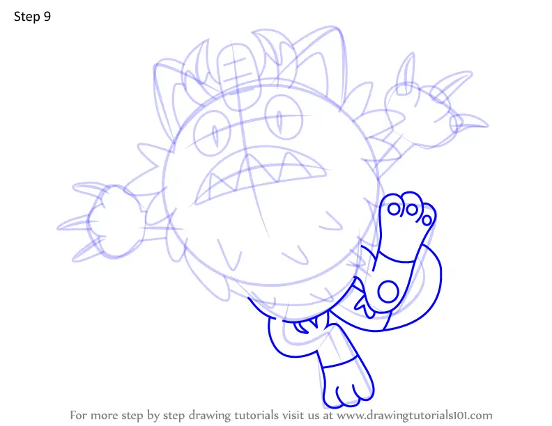 Learn How To Draw Galarian Meowth From Pokemon (pokemon) Step By Step 