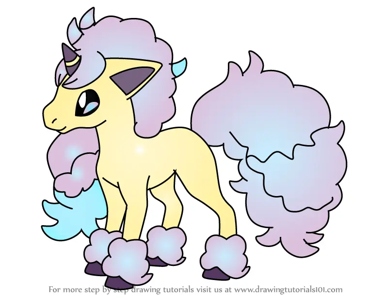 Learn How to Draw Galarian Ponyta from Pokemon (Pokemon) Step by Step ...