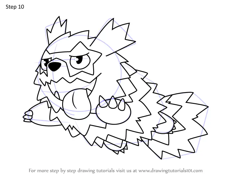 Learn How to Draw Galarian Zigzagoon from Pokemon (Pokemon) Step by