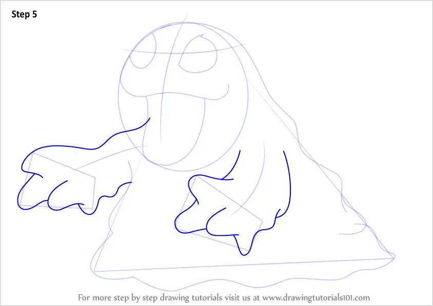 Step By Step How To Draw Grimer From Pokemon Go Drawingtutorials Com